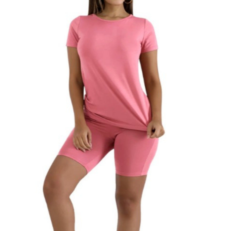 🔥Tijdelijke aanbieding – 2-delige set met sporttop en korte broek voor dames ✨ Mooie stijl en de hele dag comfort ✨