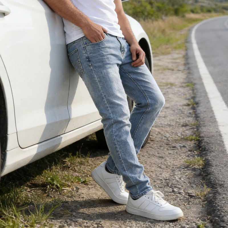 📢📢50% KORTING !! ⏰Moderne slim fit stretchjeans voor heren