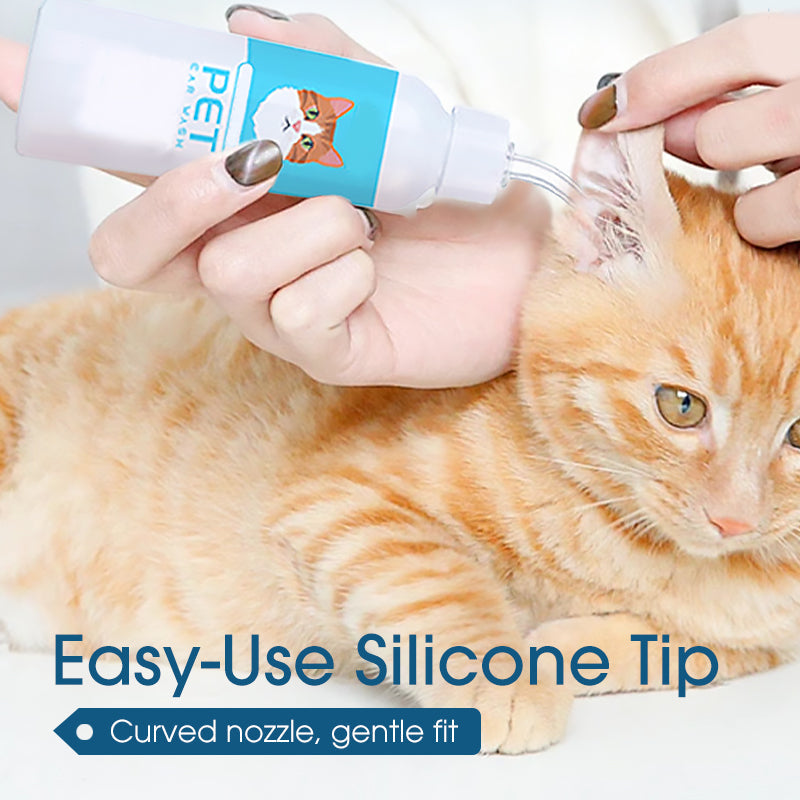 💥【LIMITED TIME 50% OFF】🔥 Oorreiniger voor Katten en Honden | Natuurlijke Plantenextracten | Mild & Antibioticavrij | Siliconen Punt | 120ml