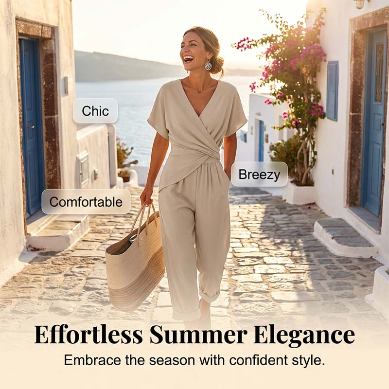 🎁2026 Nieuw binnen 50% KORTING💥💃 Elegante V-hals & taille-accent – creëer direct een vrouwelijke look!