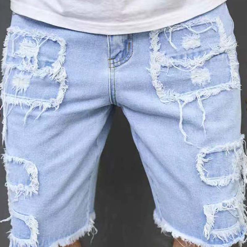 ☀️GROOT KORTING Moderne distressed short, ruim bewegingscomfort voor zomer👖