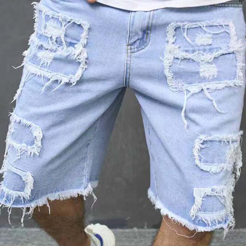 ☀️GROOT KORTING Moderne distressed short, ruim bewegingscomfort voor zomer👖
