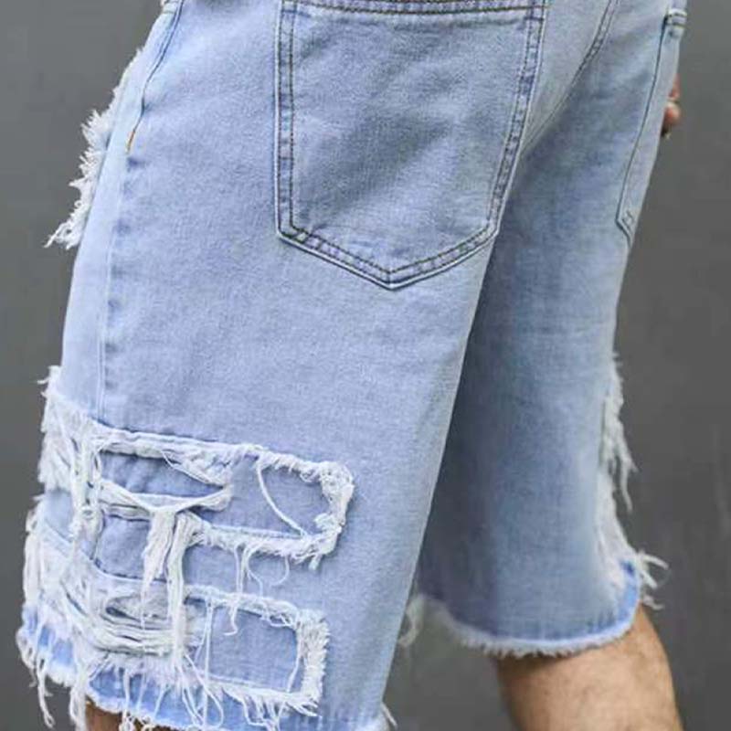 ☀️GROOT KORTING Moderne distressed short, ruim bewegingscomfort voor zomer👖