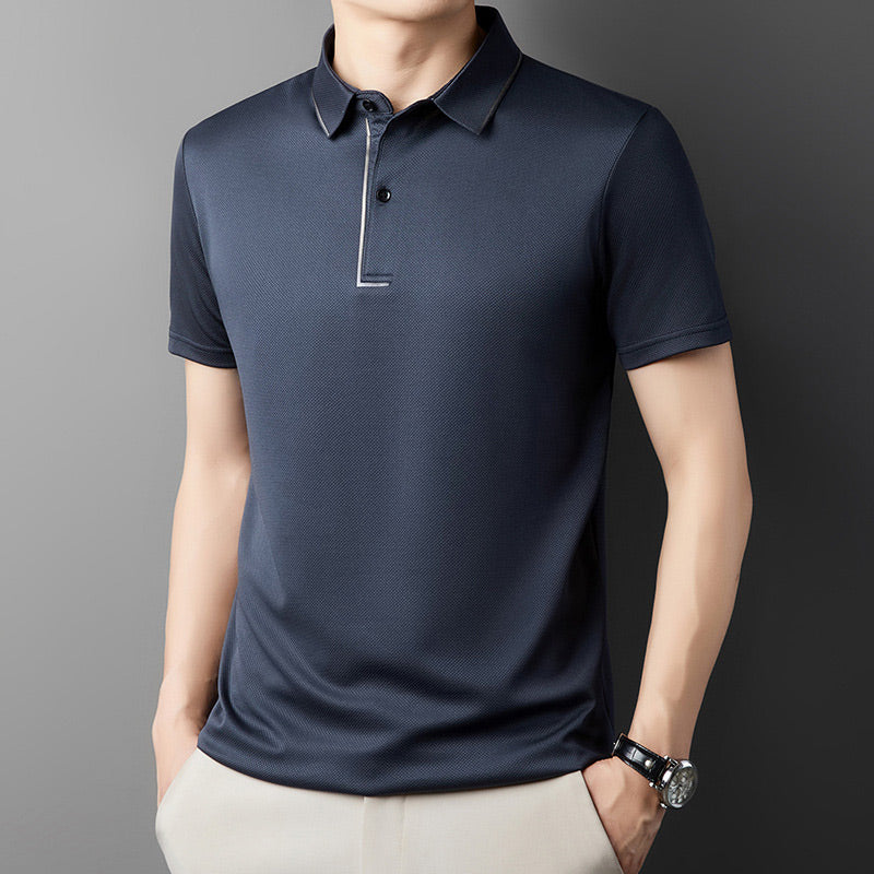 Korte mouwen herenoverhemd van koelluchtig materiaal  👔Licht, zacht en veelzijdig