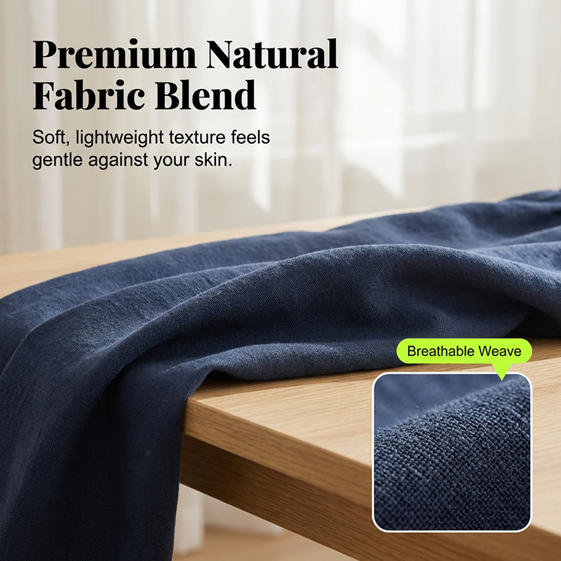👖 LIMITED TIME 50% OFF! 🌿 Women's Cotton-Linen Blend Cropped Pants – Wide Leg, Elastic Waist, Pockets 🌱