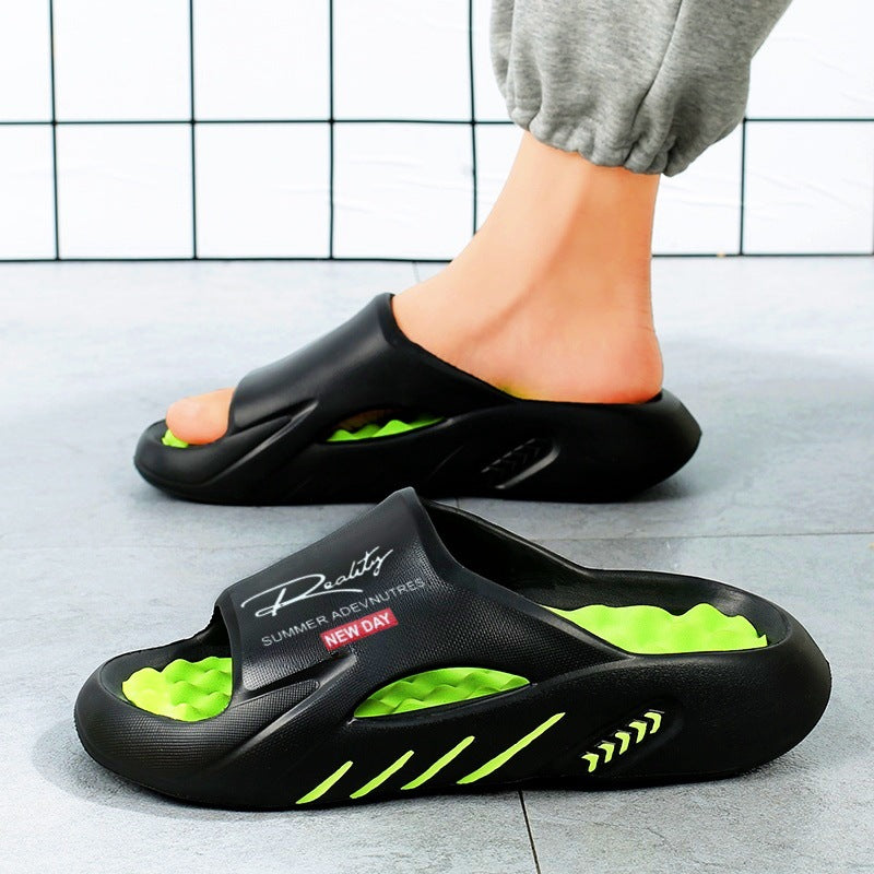 🌞Fris De Lente In Met 50% Korting!☁️Ultra-Comfortabele Cloud Slides voor Heren - Orthopedisch Ontwerp met Dikke Antislipzool - Zacht & Lichtgewicht - Voor Binnen & Buiten