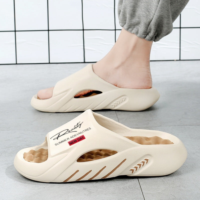 🌞Fris De Lente In Met 50% Korting!☁️Ultra-Comfortabele Cloud Slides voor Heren - Orthopedisch Ontwerp met Dikke Antislipzool - Zacht & Lichtgewicht - Voor Binnen & Buiten