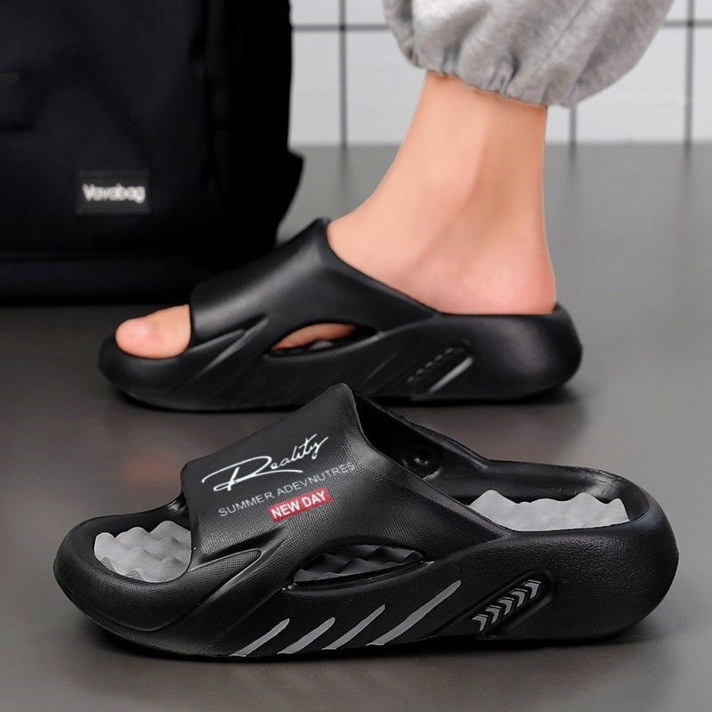 🌞Fris De Lente In Met 50% Korting!☁️Ultra-Comfortabele Cloud Slides voor Heren - Orthopedisch Ontwerp met Dikke Antislipzool - Zacht & Lichtgewicht - Voor Binnen & Buiten