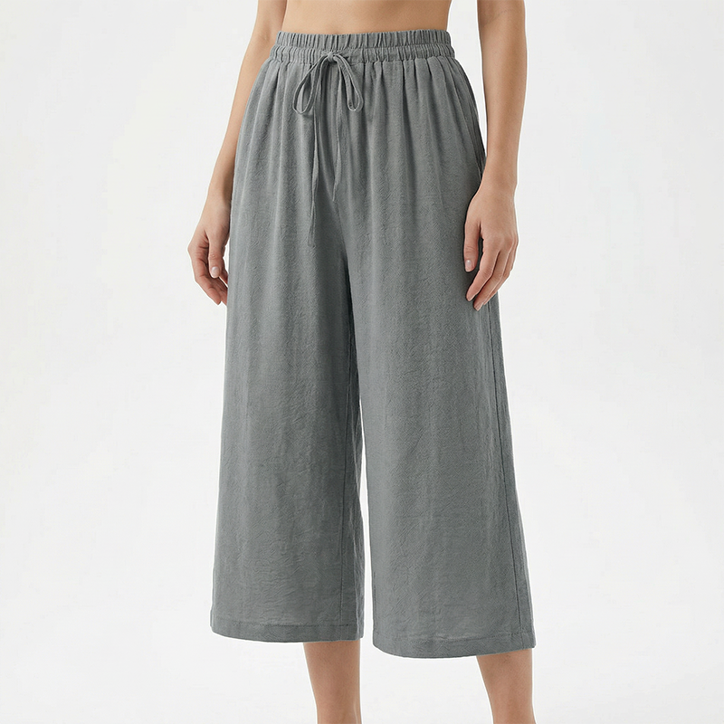 👖 LAATSTE DAG - 50% KORTING! ✨ Capribroek voor dames – met trekkoord in de taille, 6 kleuren, maten S-2XL 🌿