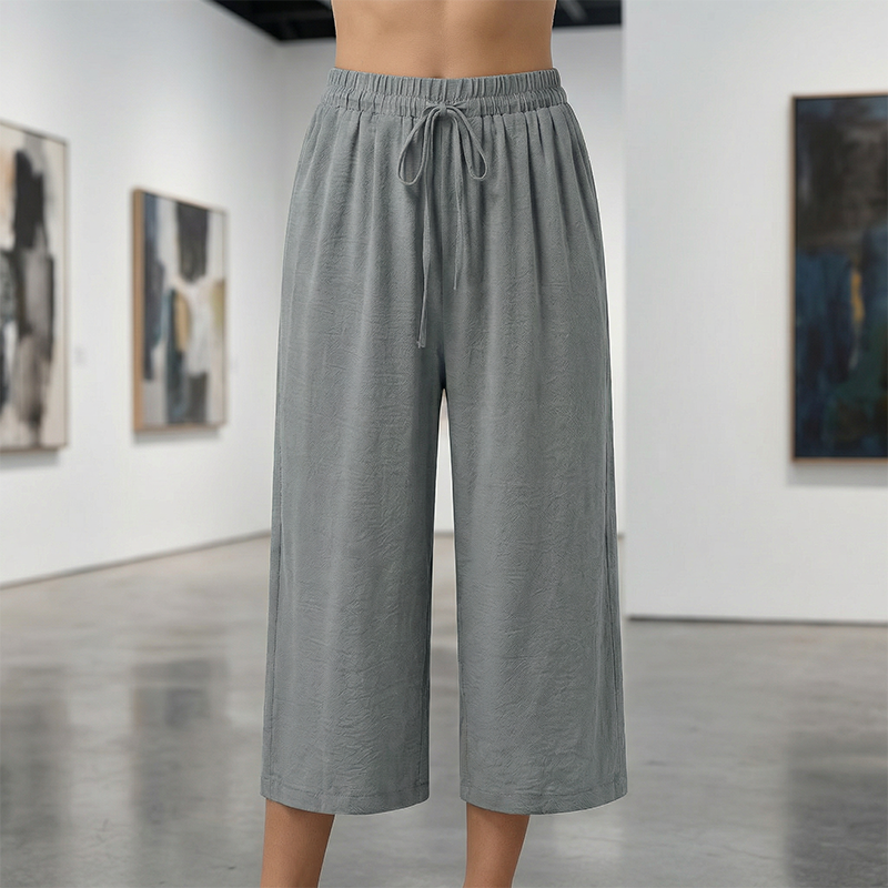 👖 LAATSTE DAG - 50% KORTING! ✨ Capribroek voor dames – met trekkoord in de taille, 6 kleuren, maten S-2XL 🌿