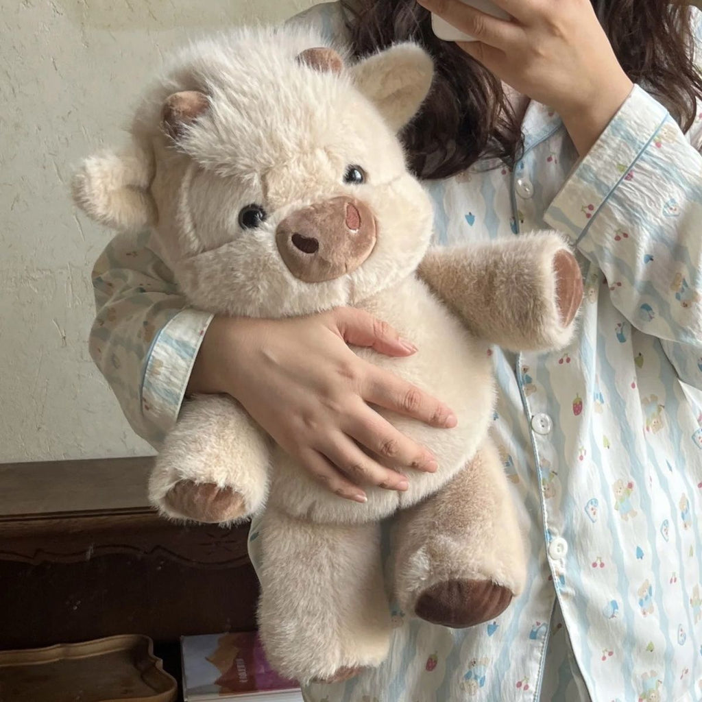 🧸 Schattige Knuffel van een Schotse Hooglandkoe | Zacht, Knus & Perfect als Cadeau – Nu 67% Korting