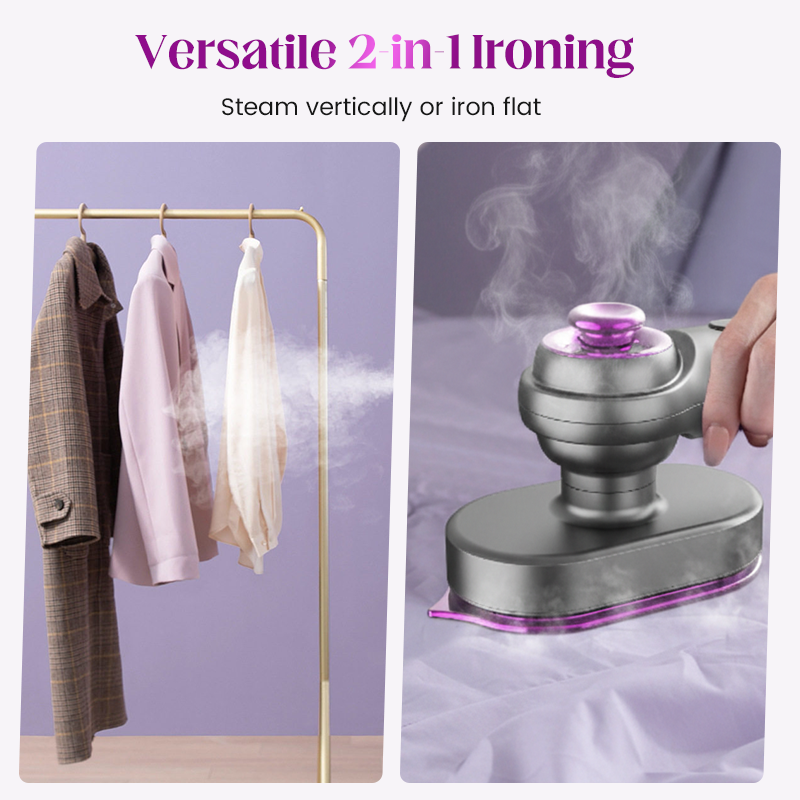 👔💨 👕⏳ Tijdelijke aanbieding: 50% korting! 💥 Draagbare 2-in-1 handstoomreiniger✨