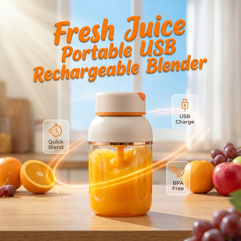 🍹⚡【Draadloze draagbare blenderbeker】——  Eén druk op de knop, binnen enkele seconden gemengd: geniet ook in de sportschool van een romige milkshake! 🥛✨