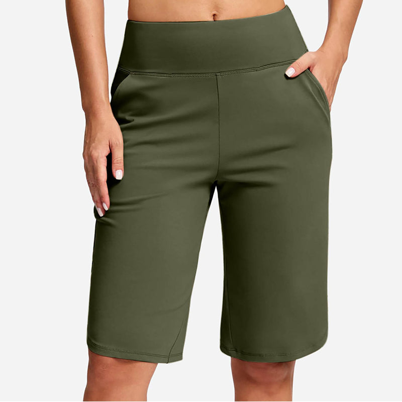 🎁2026 Nieuw binnen 50% KORTING💥Dames Hoge-taille Yogashorts met Zakken
