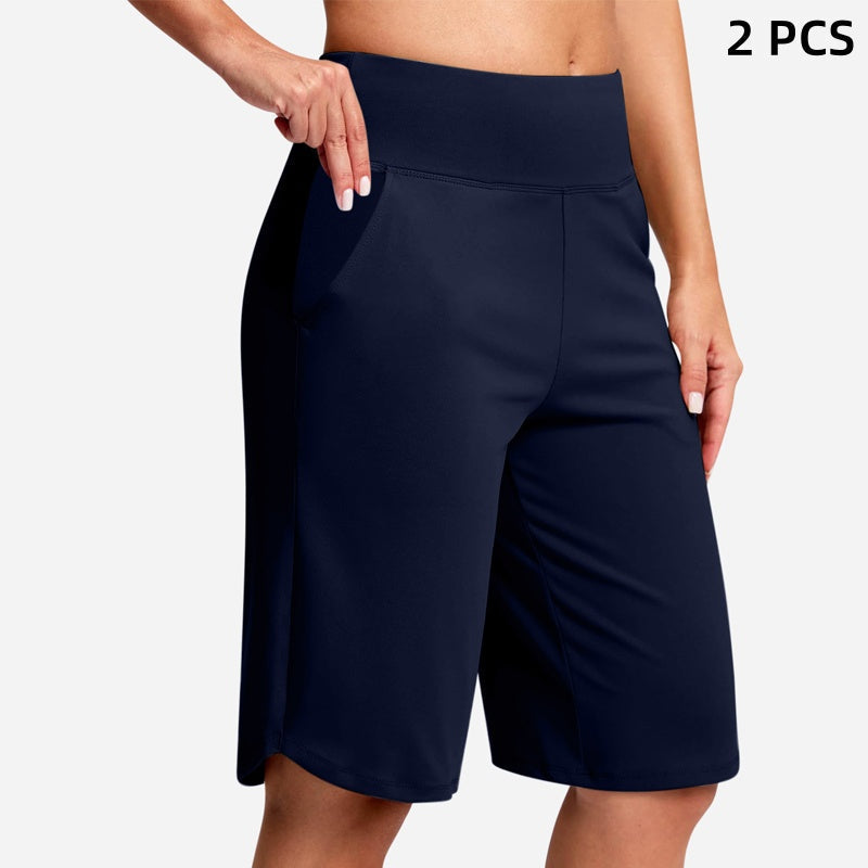 🎁2026 Nieuw binnen 50% KORTING💥Dames Hoge-taille Yogashorts met Zakken