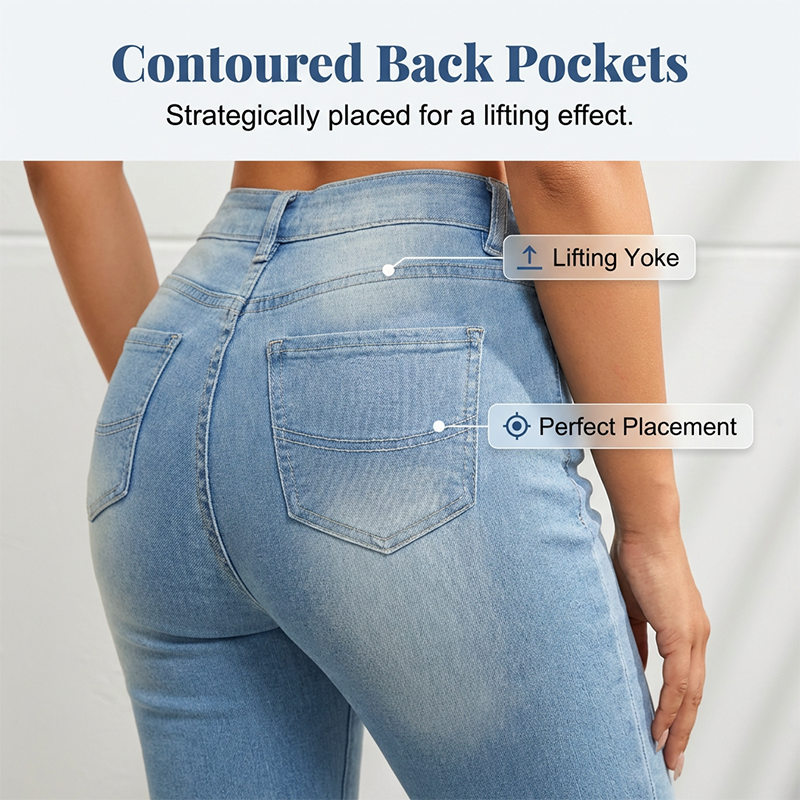 🎁2026 Nieuw binnen 50% KORTING💥Capri-jeans met hoge taille en slanke pasvorm voor dames