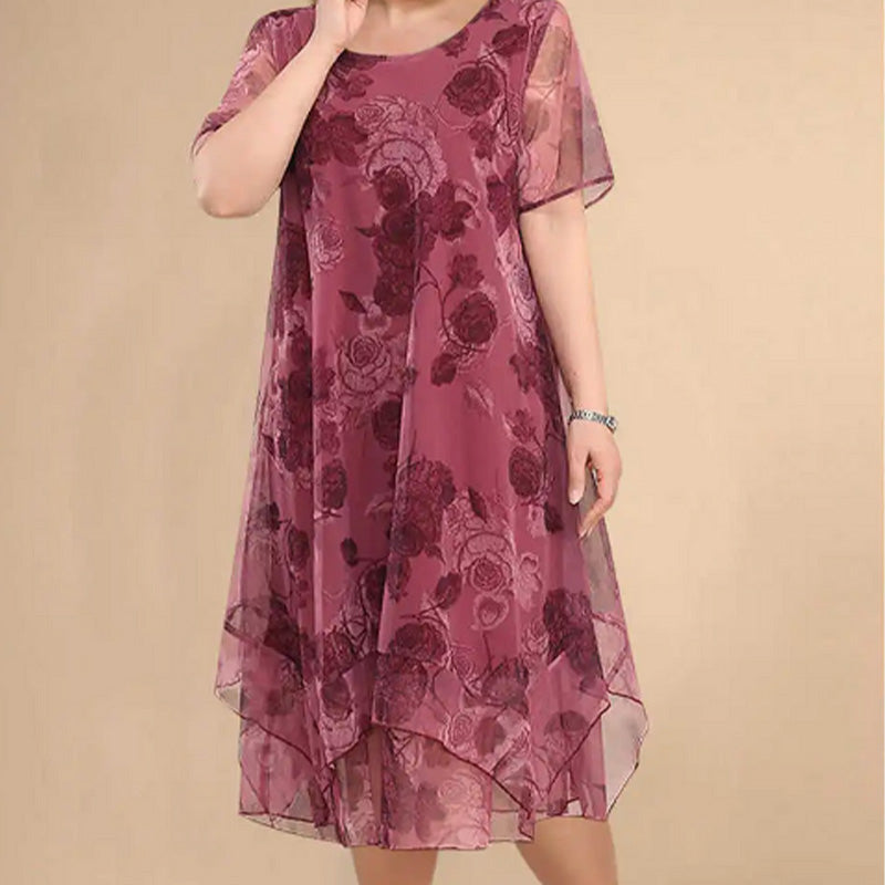 🎁2026 Nieuw binnen 50% KORTING💥Elegante, casual, lichtgewicht jurk met print voor dames