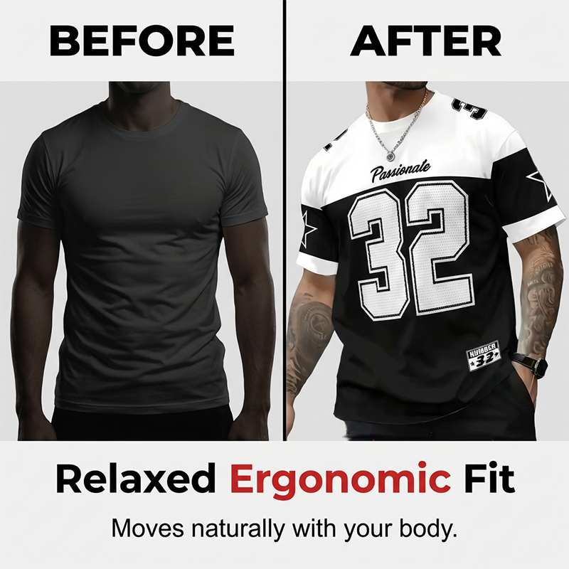 👕 Men's Casual Graphic Print T-Shirt – Stijlvol, Comfortabel & Veelzijdig voor Elke Dag! 🎨✨