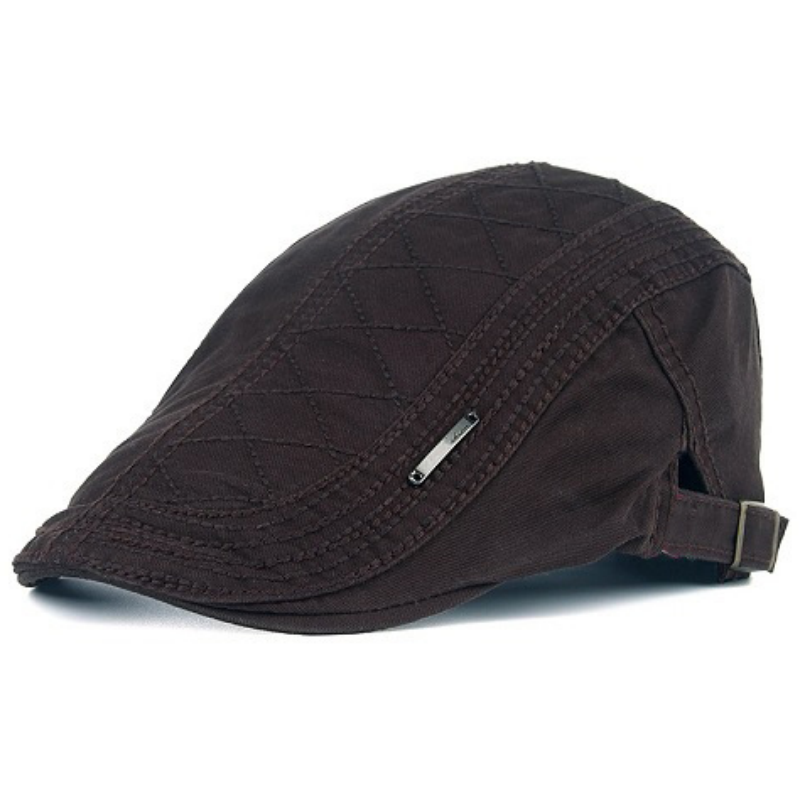 🔥Nieuwe klassieke platte pet voor heren, ademend & verstelbaar🧢