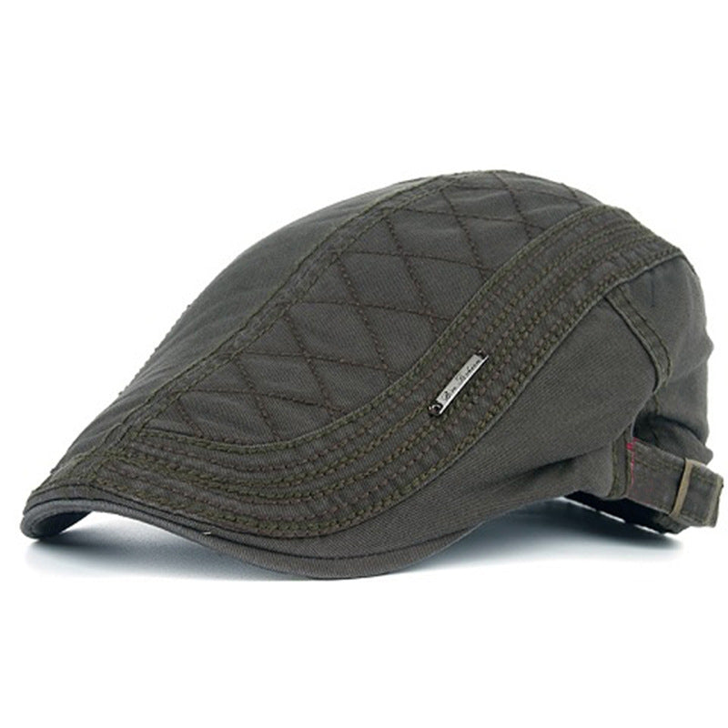 🔥Nieuwe klassieke platte pet voor heren, ademend & verstelbaar🧢