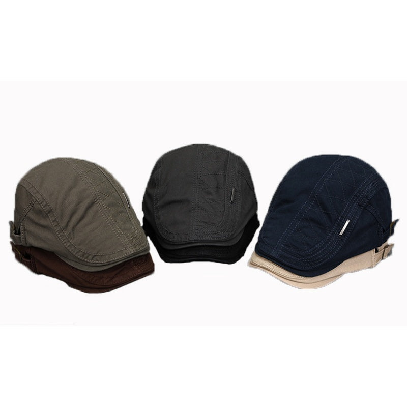 🔥Nieuwe klassieke platte pet voor heren, ademend & verstelbaar🧢
