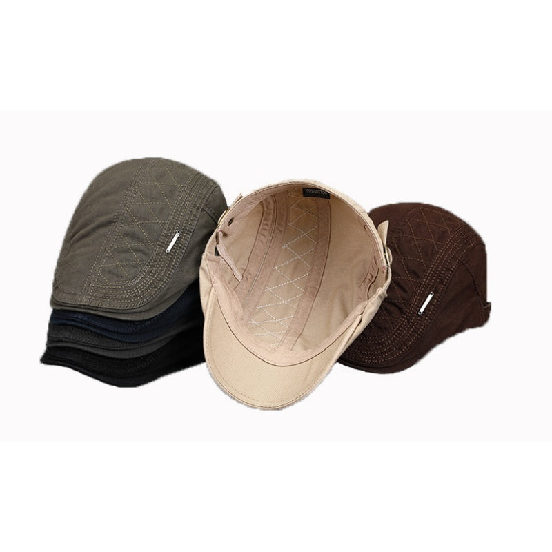 🔥Nieuwe klassieke platte pet voor heren, ademend & verstelbaar🧢