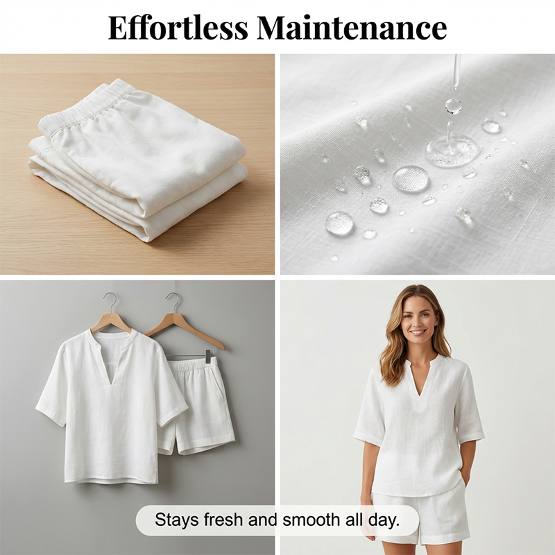 🔥 ZOMERAANBIEDING: -50% 💫 2-delige set voor dames 👚 Top met V-hals + short – zacht, lichtgewicht en super comfortabel 🌿