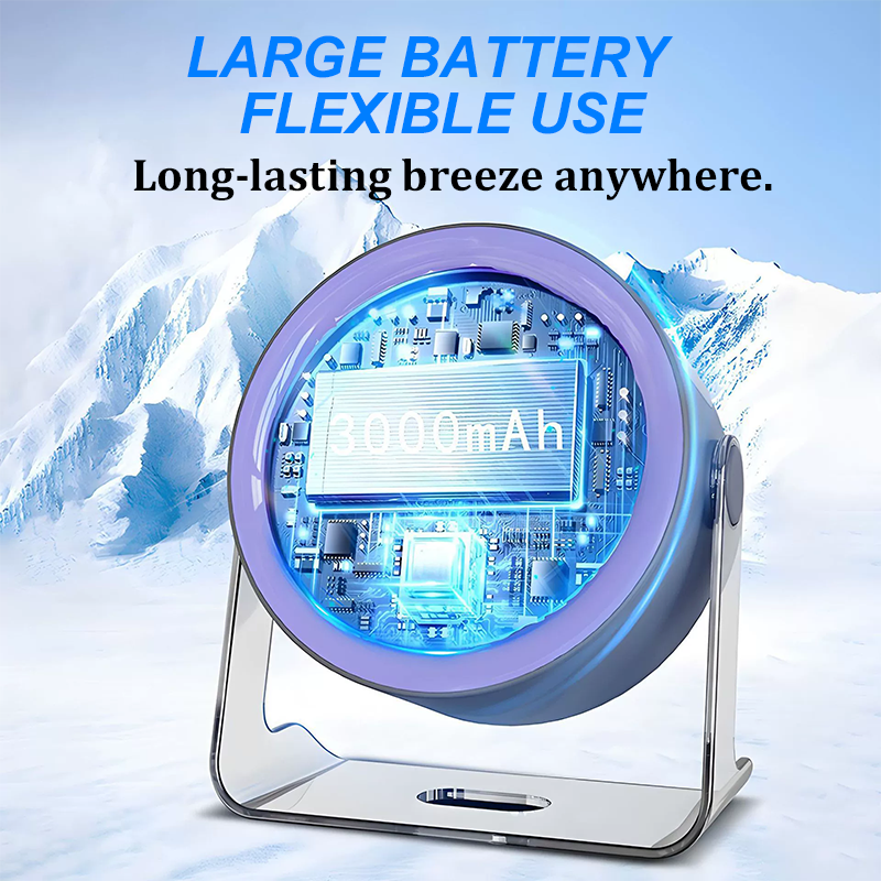 🎁2026 Nieuw binnen 50% KORTING💥❄ 100-versnellingsbak Super Desk Fan met digitale display⚡