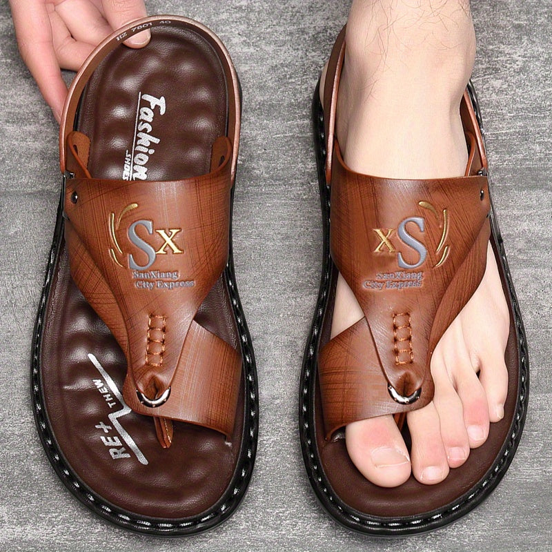 👣 TIJDELIJK 50% KORTING! 🌿 Ademende, zachte leren outdoorsandalen voor heren (ook in grote maten) – ondersteunend, antislip, instapmodel 🌲