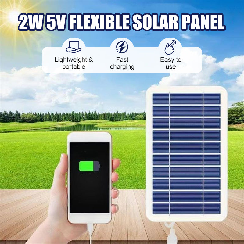 🎁2026 Nieuw binnen 50% KORTING💥Flexibel zonnepaneel van 2W 5V