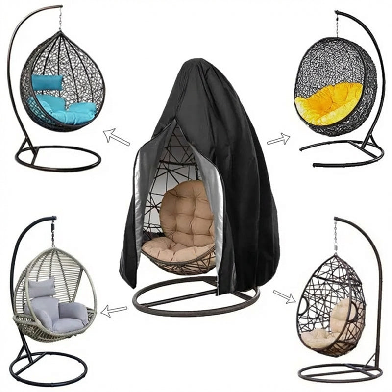 🥳UITVERKOOP 2026🥳💞MEER DAN 50.000 VERKOCHT!⏰🪑 50% KORTING! Stevige, waterdichte hoes voor hangende eivormige stoel – UV-bestendig, duurzaam Oxford-doek, met handige ritssluiting. Biedt het hele jaar door bescherming. ☀️✨