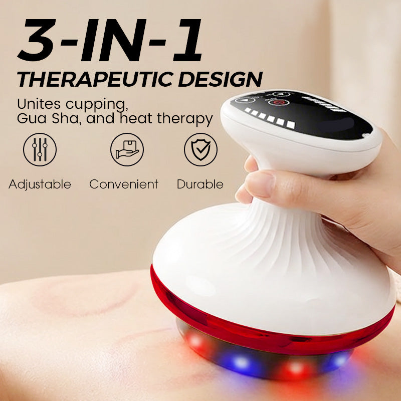 🎁2026 Nieuw binnen 50% KORTING💥 💚3-in-1 draagbaar gua sha- en cupping-massageapparaat