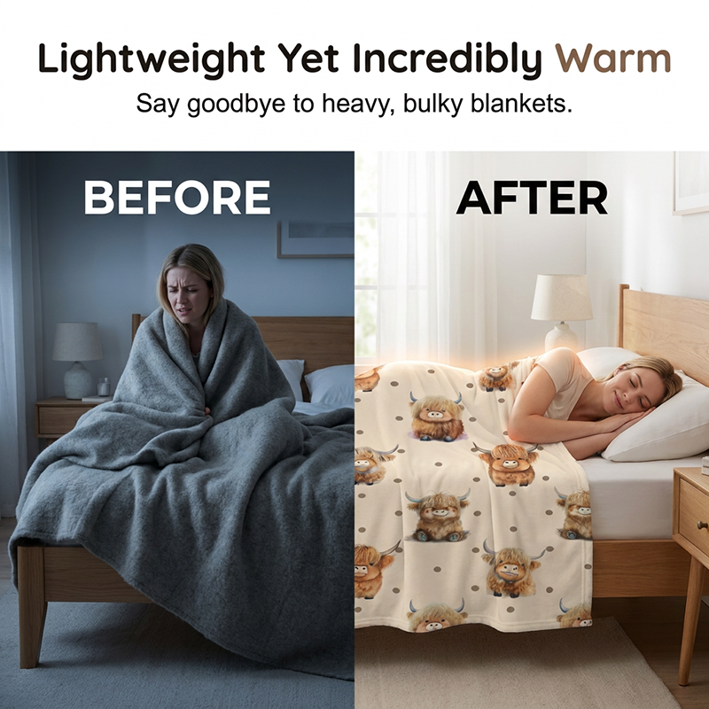 🎁2026 Nieuw binnen 50% KORTING💥🧸✨ Ultrazachte bedrukte flanellen plaid 🛋️💤