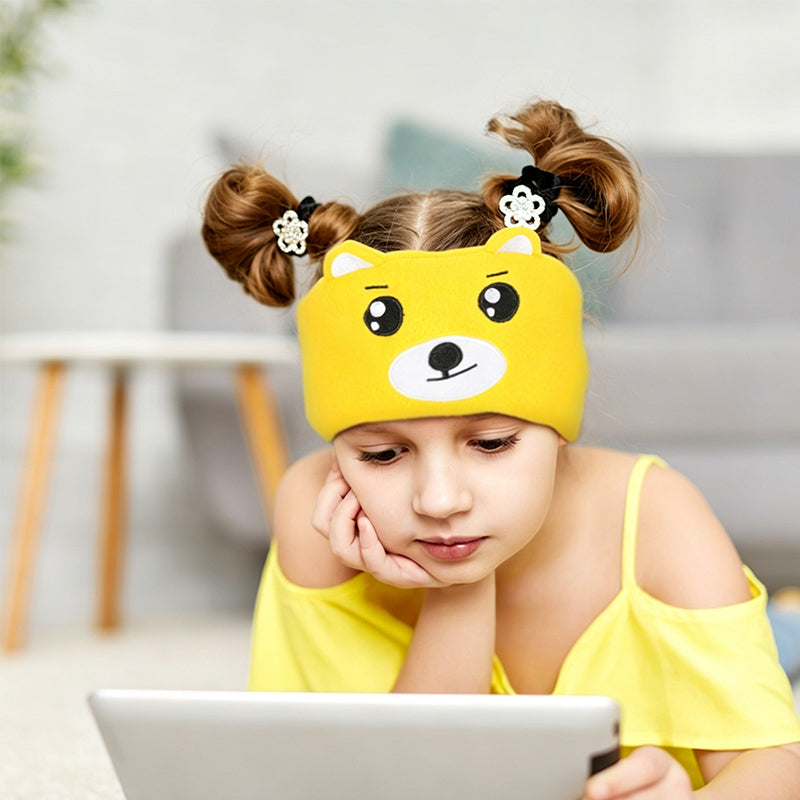 🥳HETE UITVERKOOP 2026🥳💞Meer dan 50.000 verkocht!🎧😴 50% korting! Bluetooth-hoofdband voor kinderen – 2-in-1: zachte hoofdband en slaapmasker. Perfect voor op reis of een dutje. 🧸✨