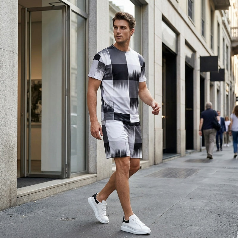 💥 Limiet Aanbieding! Heren Twee-Delige Set 👕 Comfort & Stijl | 📏 S-5XL