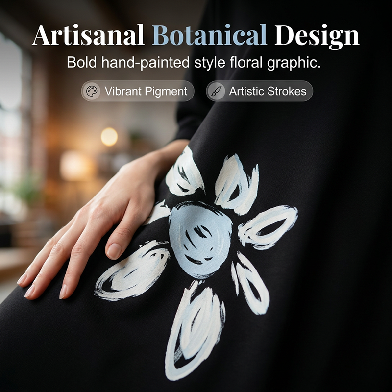 💥 Limited Edition Bloemenjurk 👗 Zachte Mixstof & Trendy Lagenlook | S-5XL ✨