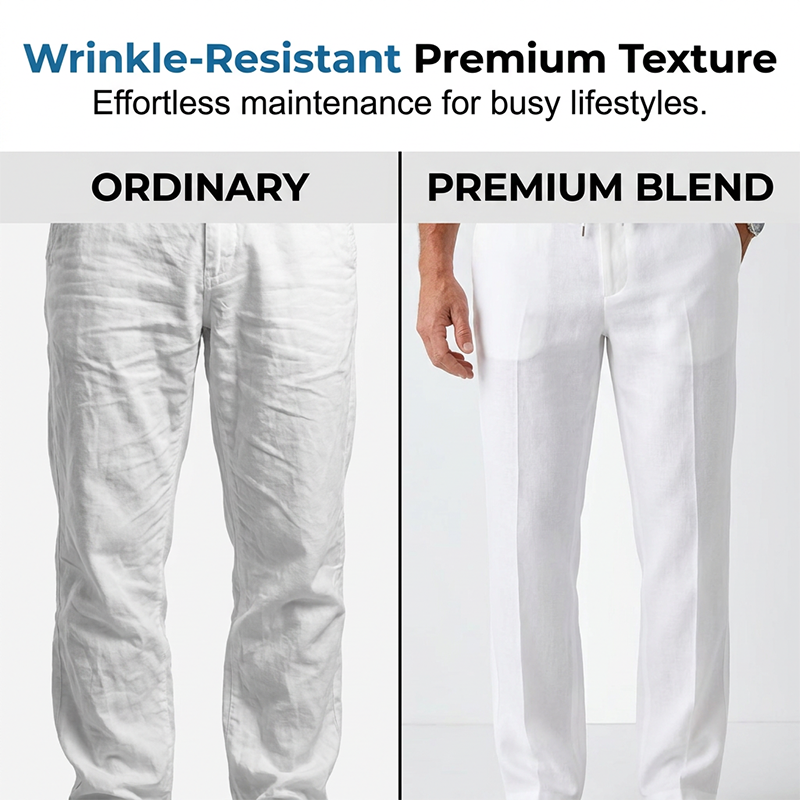 ⏰ TIJDELIJKE KORTING 👖 Heren Rechte Casual Broek Zachte Ademende Stof Maten S Tot 5XL