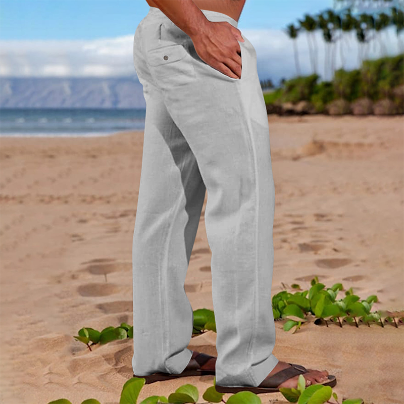 ⏰ TIJDELIJKE KORTING 👖 Heren Rechte Casual Broek Zachte Ademende Stof Maten S Tot 5XL