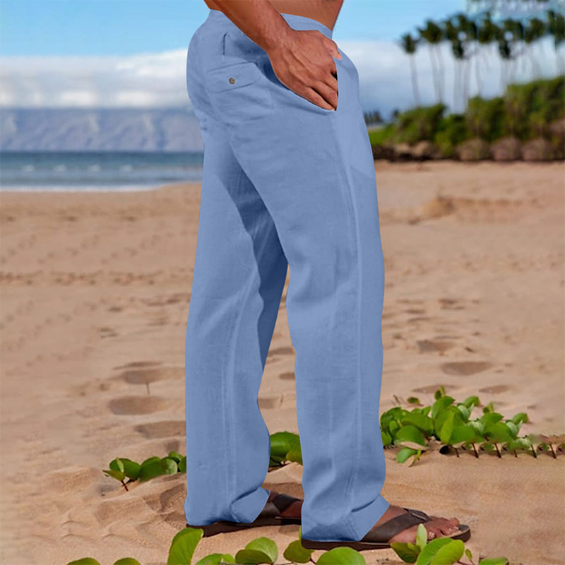 ⏰ TIJDELIJKE KORTING 👖 Heren Rechte Casual Broek Zachte Ademende Stof Maten S Tot 5XL