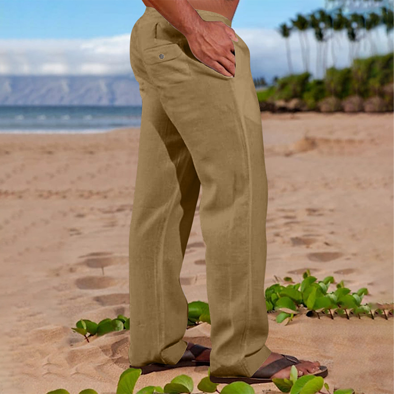 ⏰ TIJDELIJKE KORTING 👖 Heren Rechte Casual Broek Zachte Ademende Stof Maten S Tot 5XL
