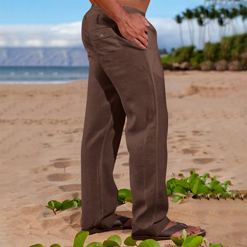 ⏰ TIJDELIJKE KORTING 👖 Heren Rechte Casual Broek Zachte Ademende Stof Maten S Tot 5XL