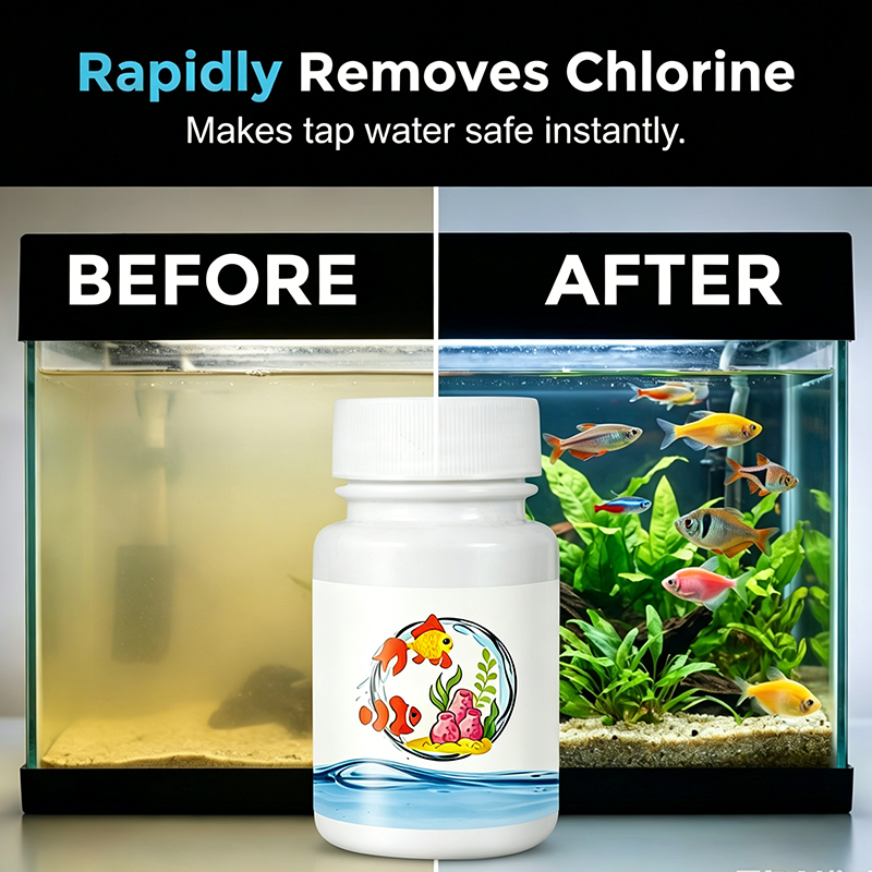 ⏰🔥50% KORTING! 🌿 Instant Water Dechlorinator – Veilige en gezonde aquaria 🐠
