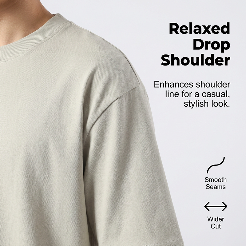 🔥HALVE PRIJS Losse Schouder T-shirt Zachte Ademende Stof Dagelijks Comfortabel Top
