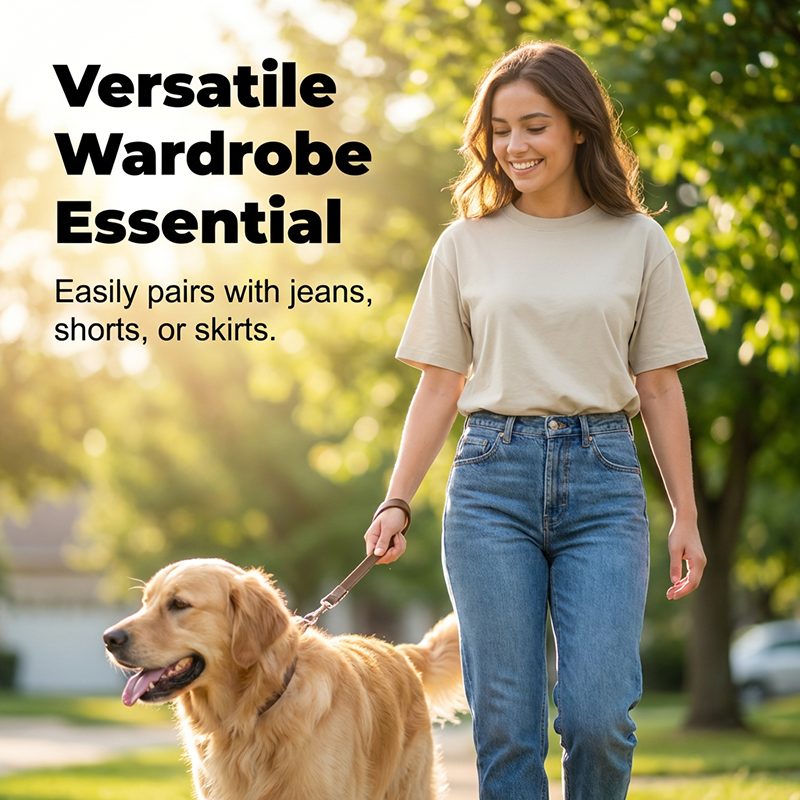🔥HALVE PRIJS Losse Schouder T-shirt Zachte Ademende Stof Dagelijks Comfortabel Top