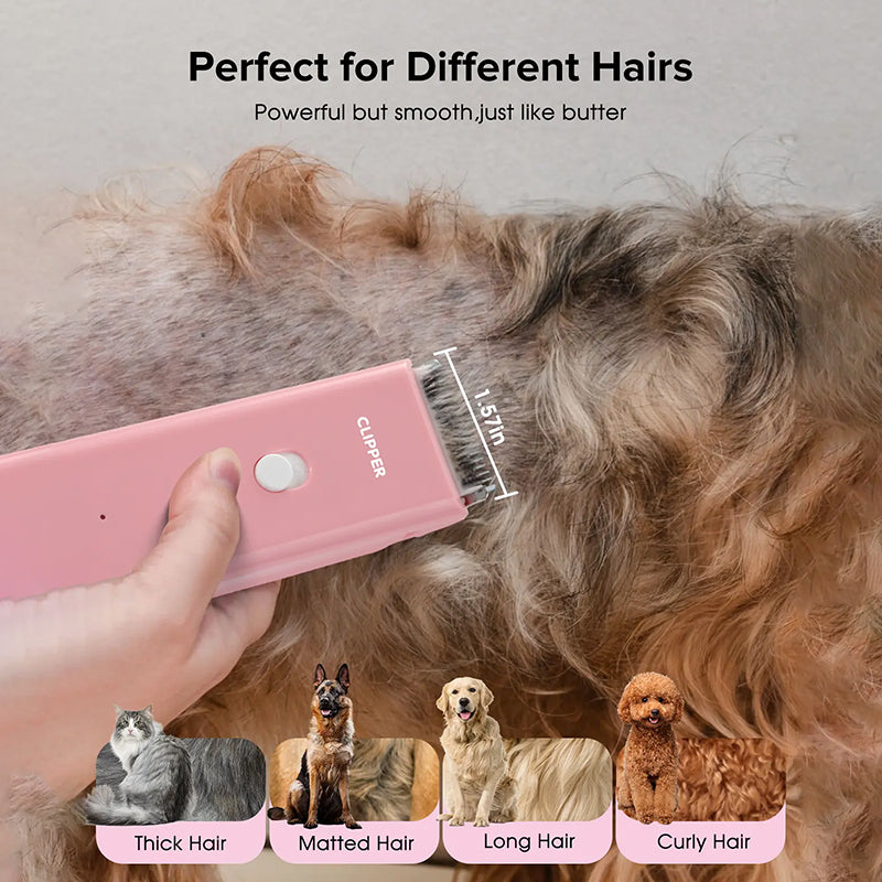 ✂️🐾🔇 Stille Draadloze Huisdiertrimmer – Keramisch Mes, IPX7, 90 Min. Gebruiksduur 🔋💧✨