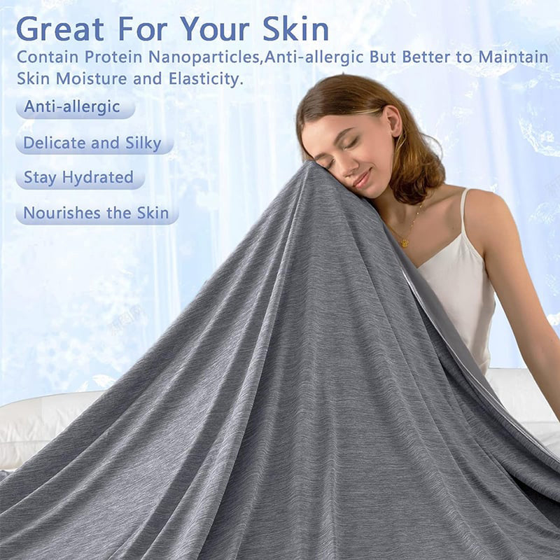 🏆LAATSTE DAG – 50% KORTING!!💕 Slim Koeldeken ❄️ Lichtgewicht • Ademend • Perfect voor Warme Slapers & Nachtelijk Zweten 😴