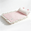 🌞Fris De Lente In Met 50% Korting!🐾Verkoelende Huisdierenmat met Kussen – Ademend Zomerbed voor Kleine Honden en Katten