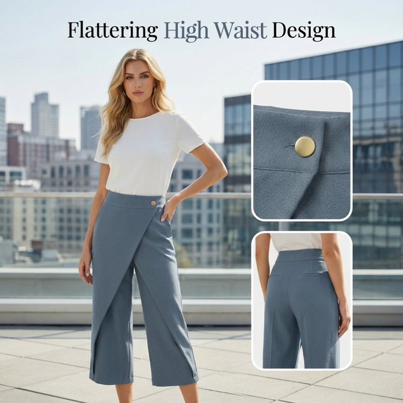 ⏳Slechts tijdelijk: 50 % korting⏰Patchwork vrijetijdsbroek voor dames in verkorte lengte👖
