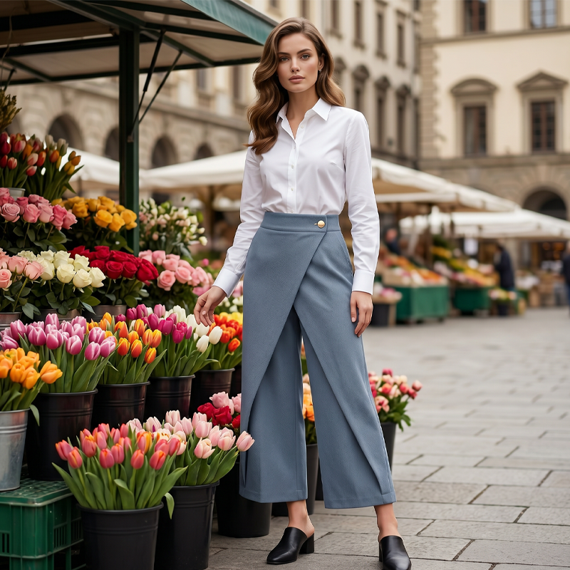 ⏳Slechts tijdelijk: 50 % korting⏰Patchwork vrijetijdsbroek voor dames in verkorte lengte👖