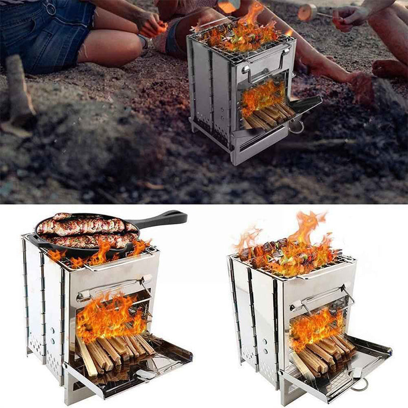 ⏳🔥TIJDELIJK 50% KORTING! 🔥 Opvouwbare BBQ-grill voor kamperen – Grill overal en altijd 🍖✨